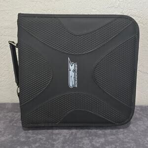 SoundKase Black CD Carrying Case w. Handle Holds 40 DVD CD's Music Movies Games